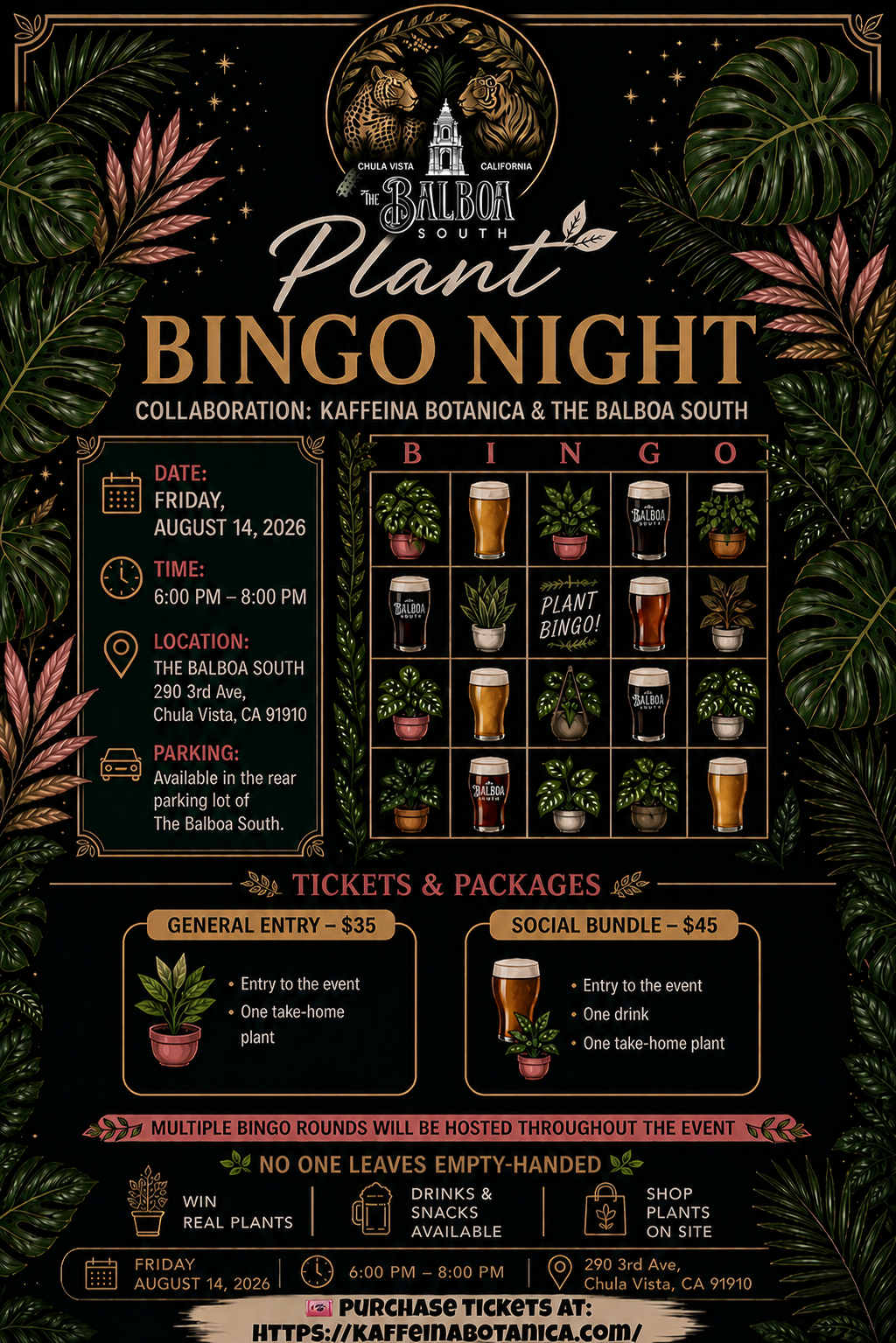 Plant Bingo @ The Balboa South Chula Vista (August)