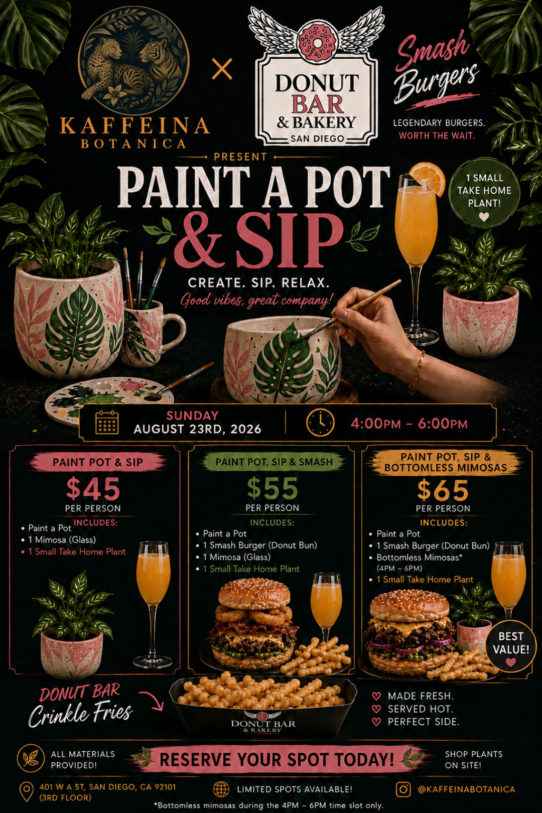Paint & Sip @ Donut Bar San Diego (Downtown)